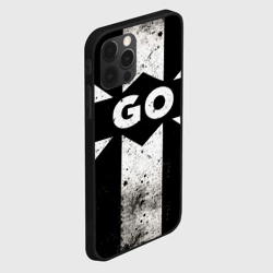Чехол для iPhone 12 Pro Max Go в черно-белом - фото 2