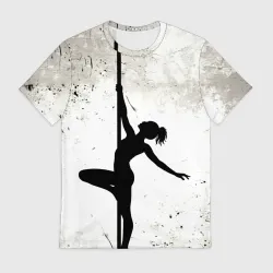 Мужская футболка 3D Pole Dance 