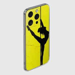 Чехол для iPhone 15 Pro Max силиконовый с защитой камеры Танец на шесте  - фото 2