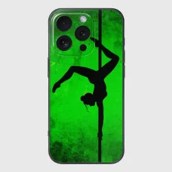 Чехол для iPhone 16 Pro силиконовый с защитой камеры Танец на пилоне 