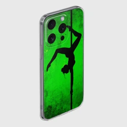 Чехол для iPhone 15 Pro Max силиконовый с защитой камеры Танец на пилоне  - фото 2