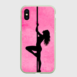Чехол для iPhone XS Max матовый Шестовая акробатика 