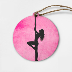 Деревянная игрушка круг Шестовая акробатика 