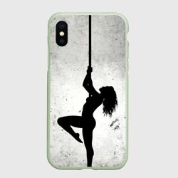 Чехол для iPhone XS Max матовый Пилонный танец