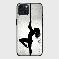 Чехол силиконовый для Apple iPhone 15 матовый Пилонный танец 