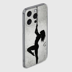 Чехол для iPhone 15 Pro Max силиконовый с защитой камеры Пилонный танец  - фото 2