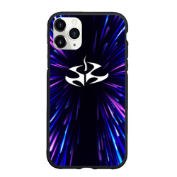 Чехол для iPhone 11 Pro Max матовый Hitman neon energy