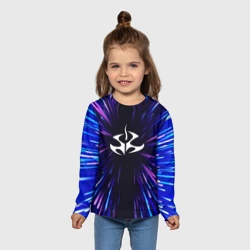 Детский лонгслив 3D Hitman neon energy - фото 2