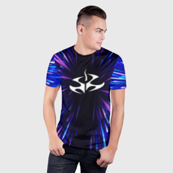 Мужская футболка 3D Slim Hitman neon energy - фото 2