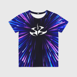 Детская футболка 3D Hitman neon energy