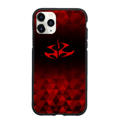 Чехол для iPhone 11 Pro Max матовый Hitman red poly