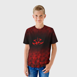 Детская футболка 3D Hitman red poly - фото 2
