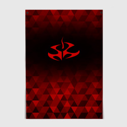 Постер Hitman red poly