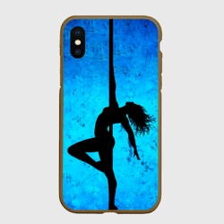 Чехол для iPhone XS Max матовый Пилонщица