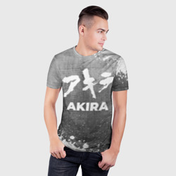 Мужская футболка 3D Slim Akira - grey gradient - фото 2