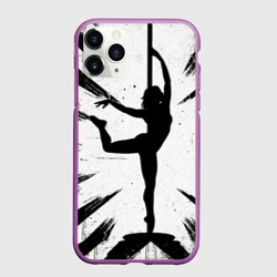 Чехол для iPhone 11 Pro матовый Pole Dance танцовщица