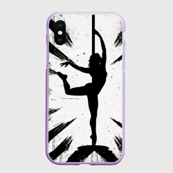 Чехол для iPhone XS Max матовый Pole Dance танцовщица