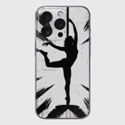 Чехол для iPhone 16 Pro Max силиконовый с защитой камеры Pole Dance танцовщица