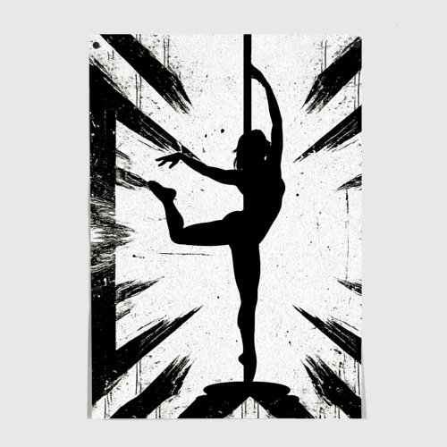 Постер Pole Dance танцовщица
