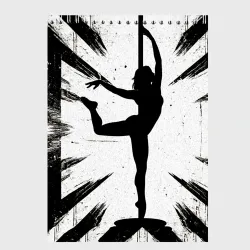 Скетчбук Pole Dance танцовщица