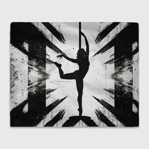 Плед 3D Pole Dance танцовщица