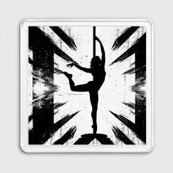 Магнит 55*55 Pole Dance танцовщица