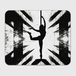 Прямоугольный коврик для мышки Pole Dance танцовщица