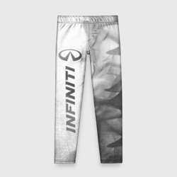 Детские леггинсы 3D Infiniti - white gradient по-вертикали