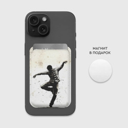 Картхолдер Magsafe магнитный Брейк-данс на белом - фото 2