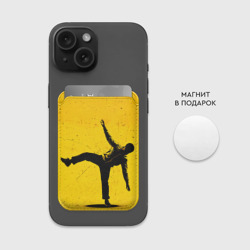 Картхолдер Magsafe магнитный Брейк-данс на желтом - фото 2