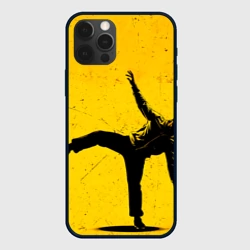 Чехол для iPhone 12 Pro Max Брейк-данс на желтом