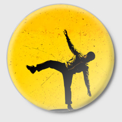 Значок Брейк-данс на желтом