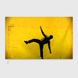 Флаг 3D Брейк-данс на желтом
