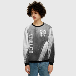 Мужской свитшот 3D Deftones - grey gradient вертикально - фото 2