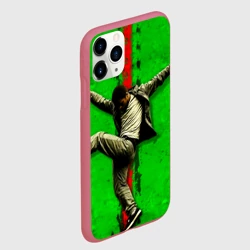 Чехол для iPhone 11 Pro матовый Брейк-данс на зеленом - фото 2