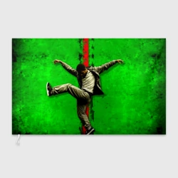 Флаг 3D Брейк-данс на зеленом