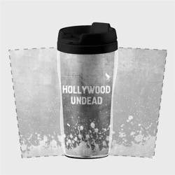 Термокружка-непроливайка Hollywood Undead - grey gradient посередине - фото 2