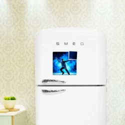 Магнитный плакат 3Х3 Брейк-данс в синем дыму - фото 2