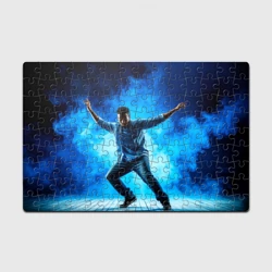 Головоломка Пазл магнитный 126 элементов Брейк-данс в синем дыму