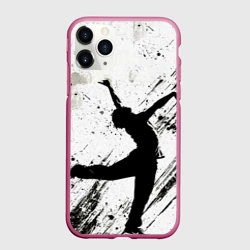 Чехол для iPhone 11 Pro матовый Брейк-данс в черно-белом
