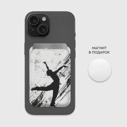 Картхолдер Magsafe магнитный Брейк-данс в черно-белом - фото 2