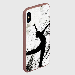 Чехол для iPhone XS Max матовый Брейк-данс в черно-белом - фото 2