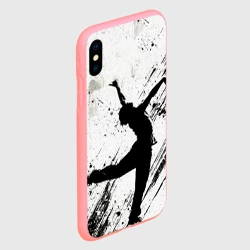Чехол для iPhone XS Max матовый Брейк-данс в черно-белом - фото 2