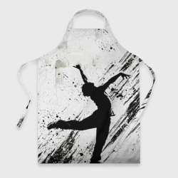 Фартук 3D Брейк-данс в черно-белом