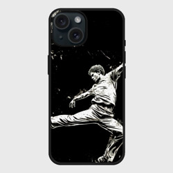 Чехол силиконовый для Apple iPhone 15 матовый Брейк-дансер