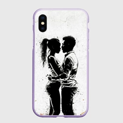 Чехол для iPhone XS Max матовый Кизомба на белом