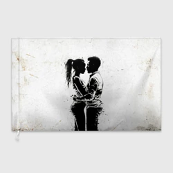 Флаг 3D Кизомба на белом