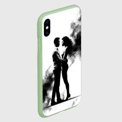 Чехол для iPhone XS Max матовый Кизомба в черном дыму - фото 2