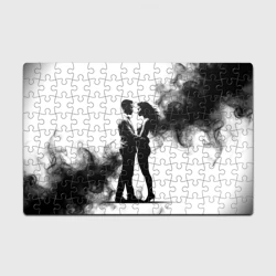 Головоломка Пазл магнитный 126 элементов Кизомба в черном дыму