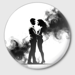 Значок Кизомба в черном дыму